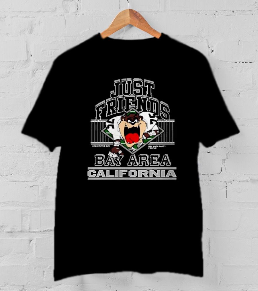 Just Friends Taz Bay Area California Party People Mascot T-Shirt