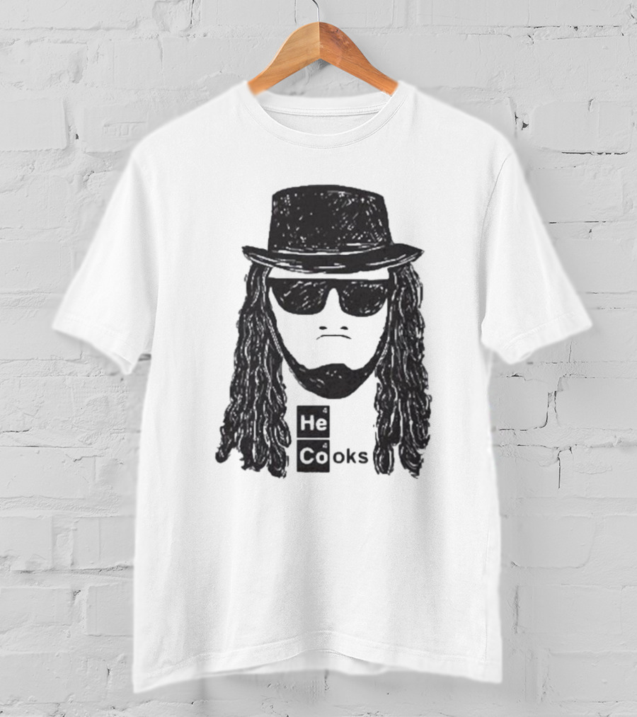 James Cook He Cooks Breaking Bad Parody With Funny Science Twist T-Shirt