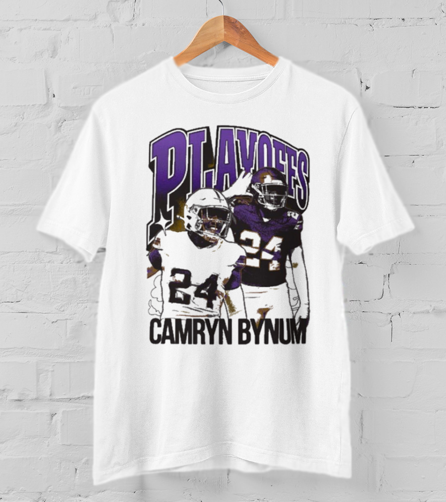 Camryn Bynum Playoffs Minnesota Vikings 24 NFL Vintage T-Shirt