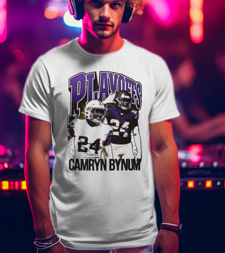Camryn Bynum Playoffs Minnesota Vikings 24 NFL Vintage T-Shirt