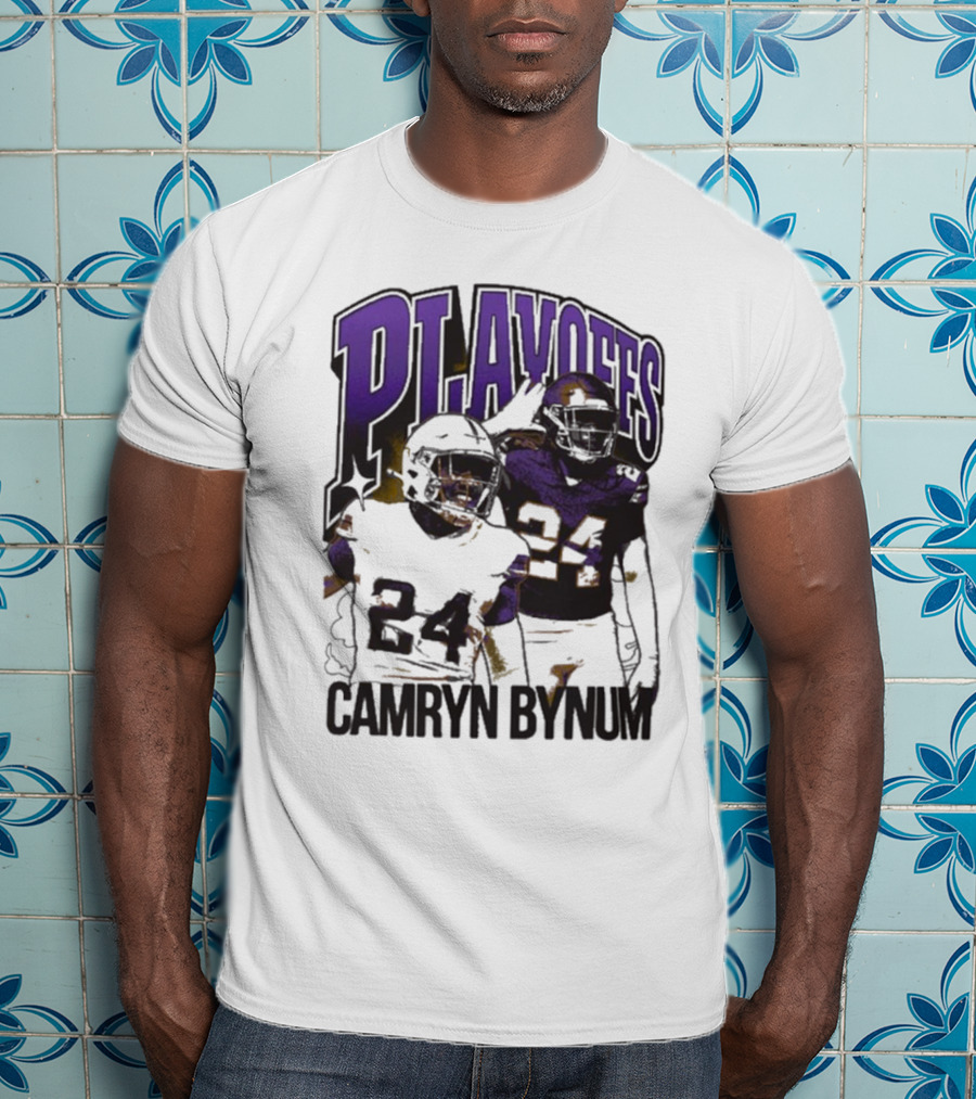 Camryn Bynum Playoffs Minnesota Vikings 24 NFL Vintage T-Shirt