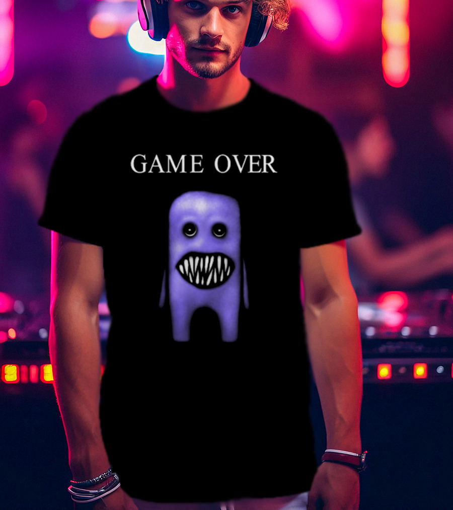 GAME OVER Fuwatti Aooni Purple Monster T-Shirt