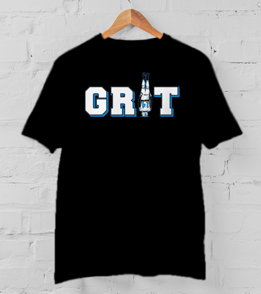 GRIT Detroit Football Handstand Player T-Shirt