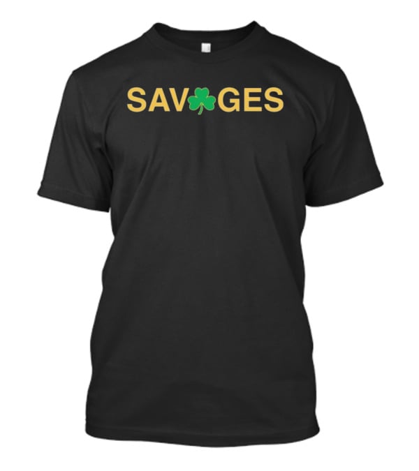 Savage Notre Dame Fighting Irish Shamrock Icon Victory Over Penn State Nittany Lions T-Shirt