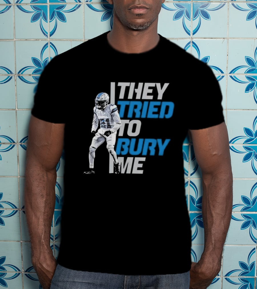 Amik Robertson They Tried To Bury Me Football Player Resilience T-Shirt
