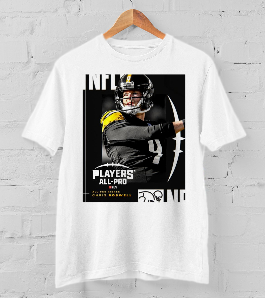 Pittsburgh Steelers NFLPA Players' All-Pro Kicker Chris Boswell T-Shirt