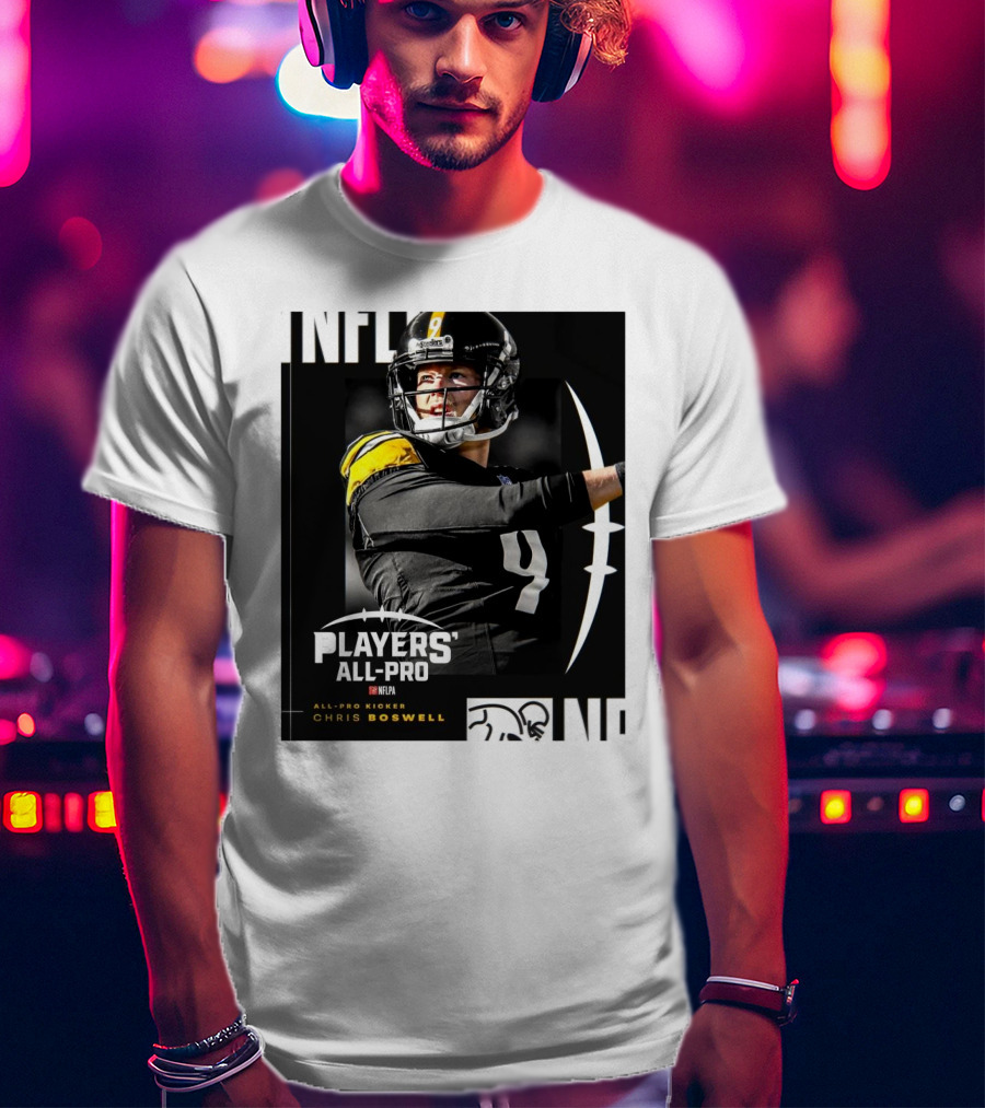 Pittsburgh Steelers NFLPA Players' All-Pro Kicker Chris Boswell T-Shirt