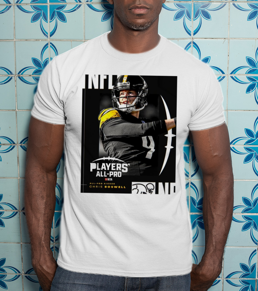 Pittsburgh Steelers NFLPA Players' All-Pro Kicker Chris Boswell T-Shirt