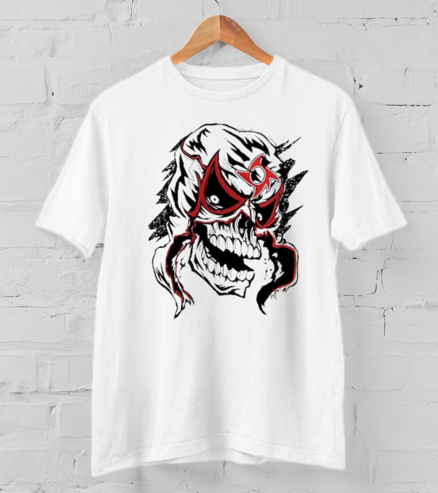 Cero Miedo Penta Mask Skull Design WWE New T-Shirt