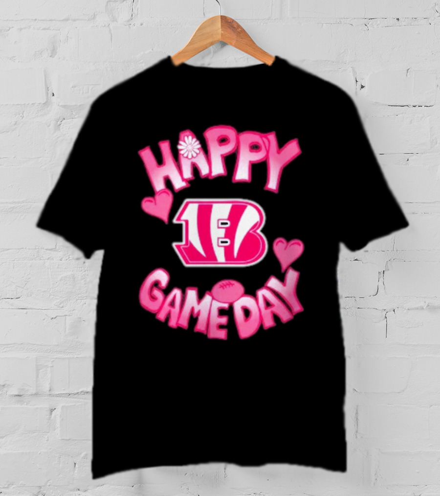 Cincinnati Bengals Happy Gameday Valentine’s Day 2025 T-Shirt