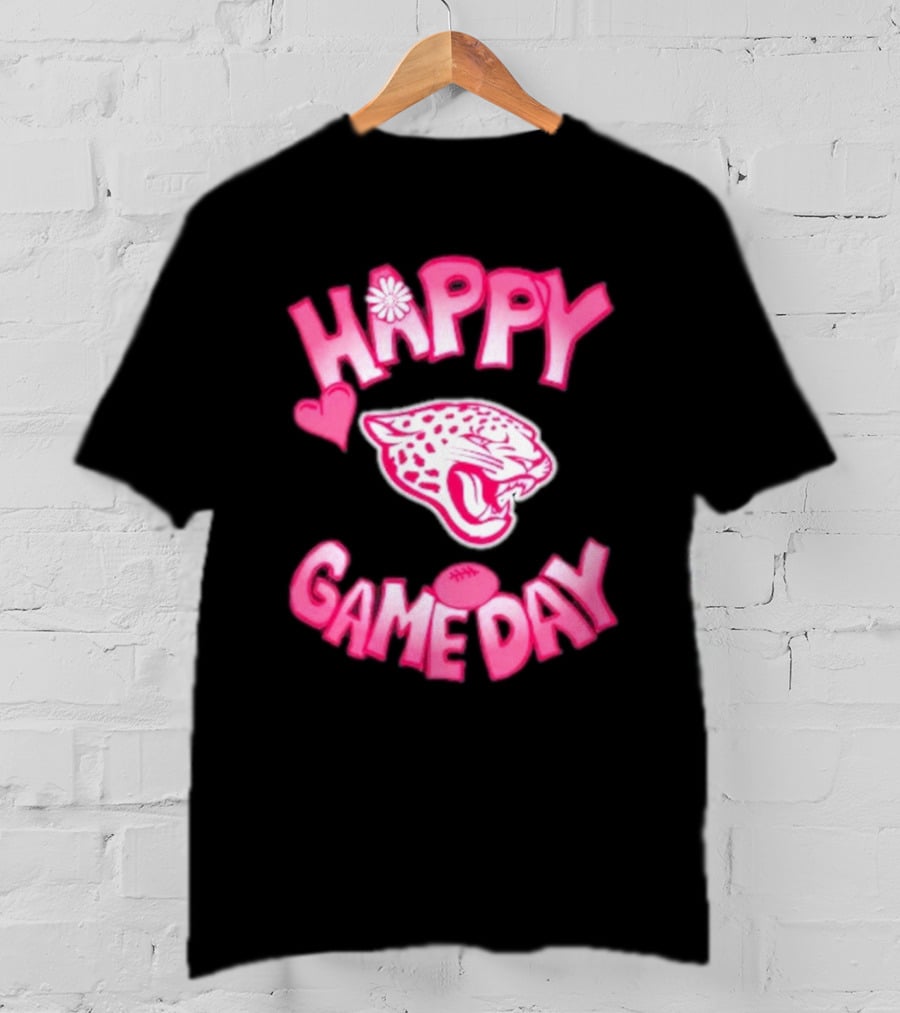 Valentine’s Day Happy Gameday 2025 Jacksonville Jaguars T-Shirt