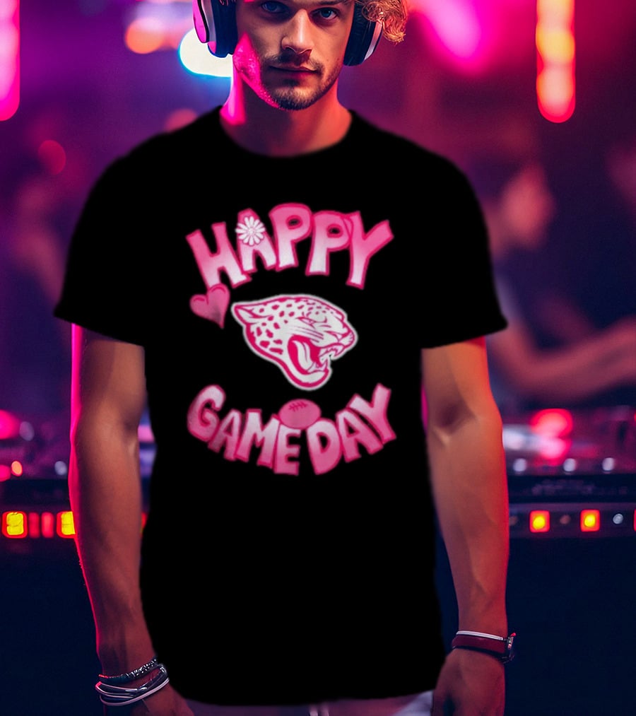 Valentine’s Day Happy Gameday 2025 Jacksonville Jaguars T-Shirt