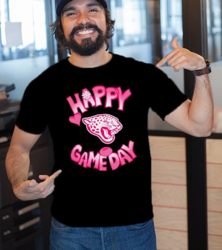 Valentine’s Day Happy Gameday 2025 Jacksonville Jaguars T-Shirt