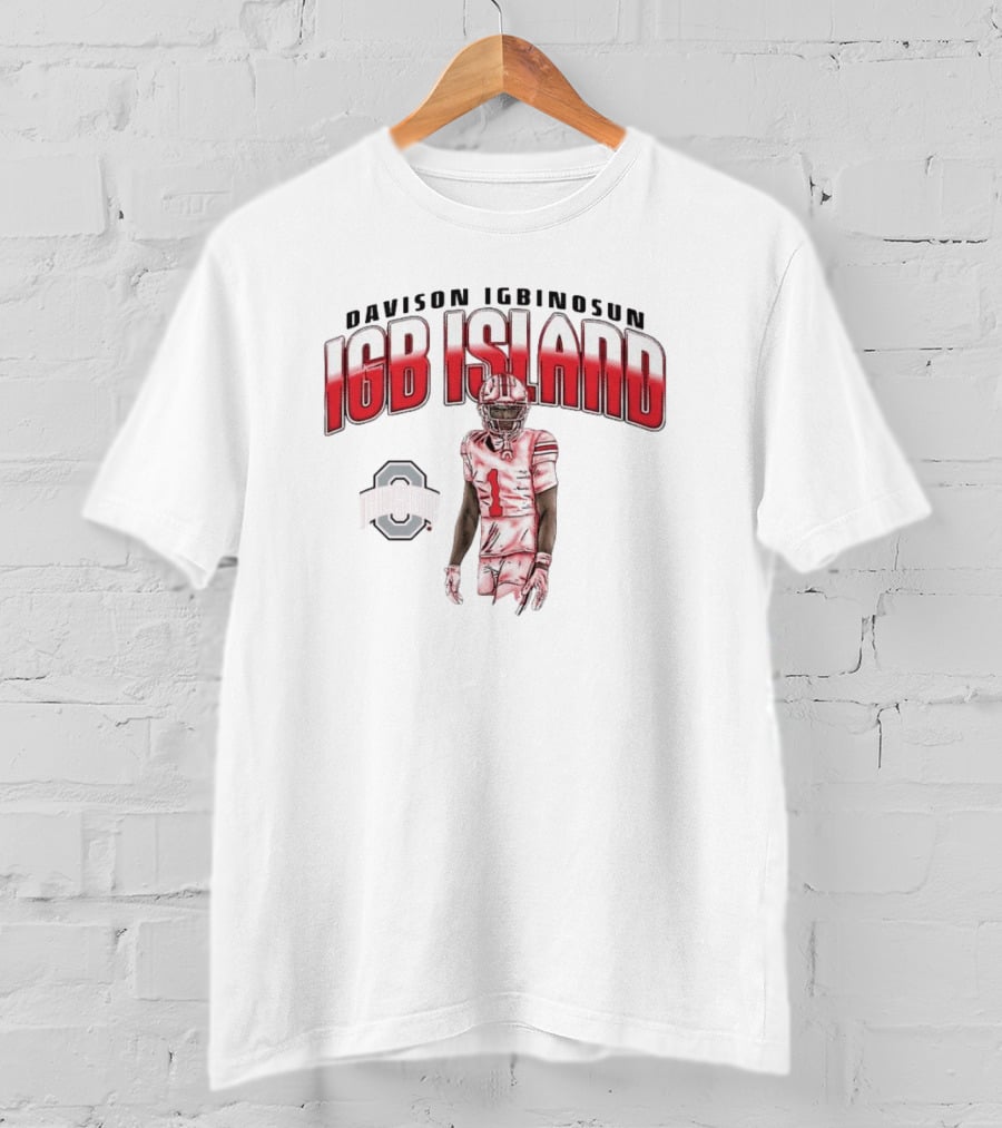 Davison Igbinosun IGB Island Ohio State Buckeyes Football T-Shirt