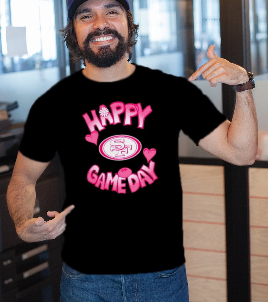 San Francisco 49ers Happy Gameday Valentine's Day 2025 T-Shirt