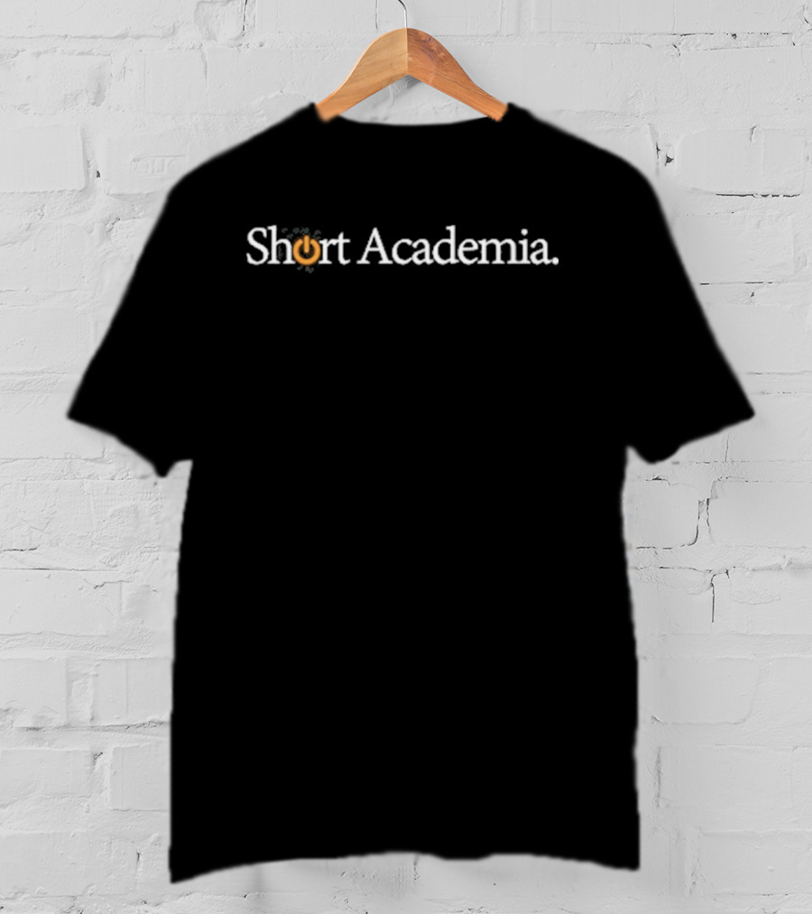 Short Academia Power Button T-Shirt