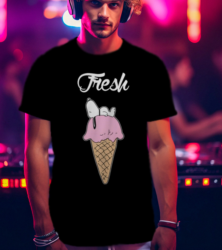 Fresh Snoopy Ice Cream Cone T-Shirt