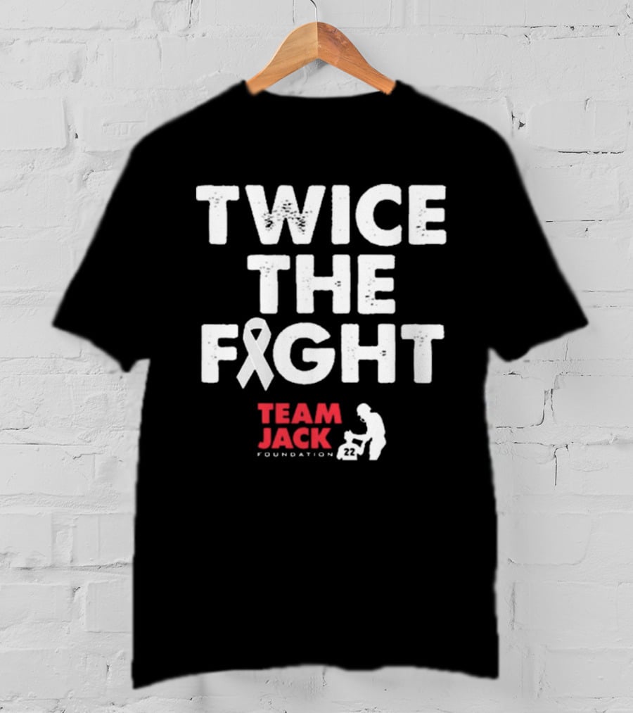 Twice The Fight Team Jack Foundation 22 Ribbon T-Shirt