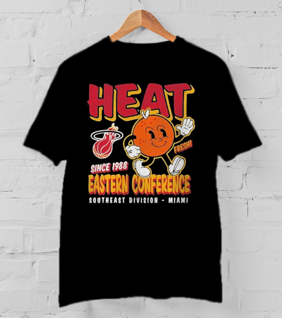 HEAT Since 1988 Eastern Conference Southeast Division Miami Fresh T-Shirt