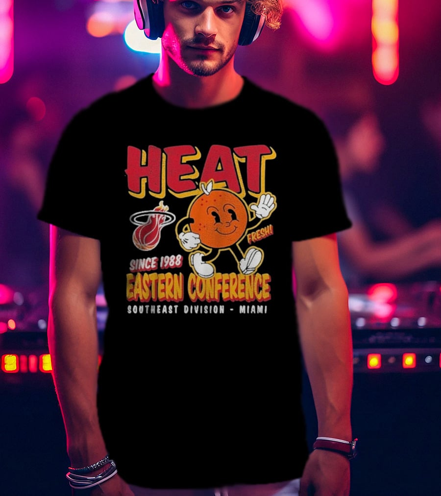 HEAT Since 1988 Eastern Conference Southeast Division Miami Fresh T-Shirt