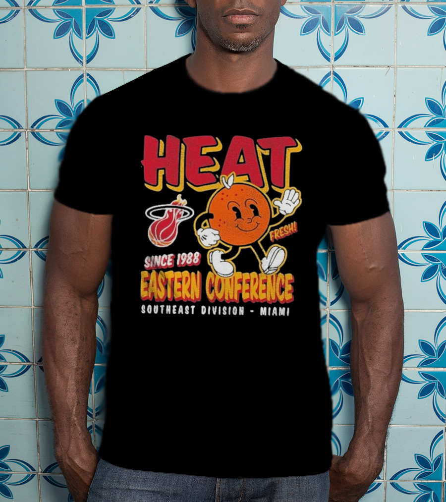 HEAT Since 1988 Eastern Conference Southeast Division Miami Fresh T-Shirt