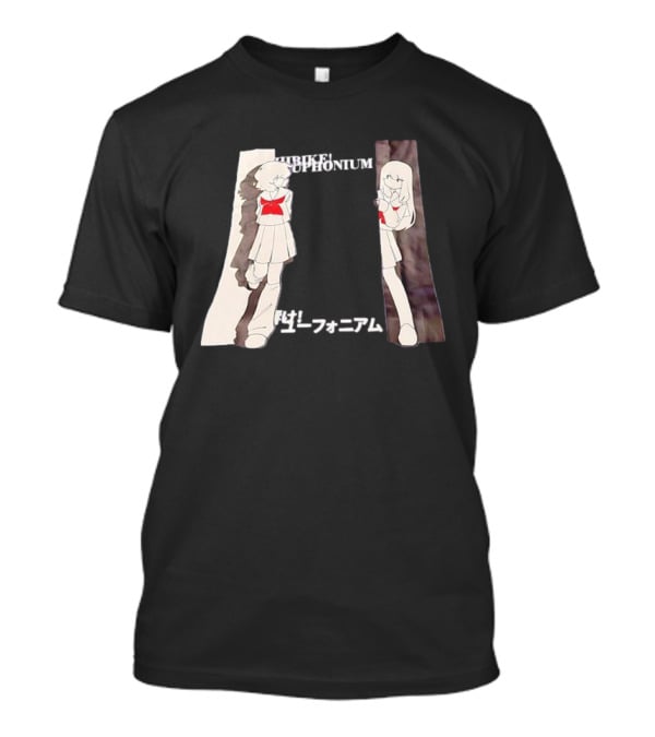 Hibike Euphonium Anime Schoolgirl Character With Japanese Text T-Shirt