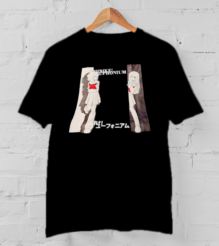 Hibike Euphonium Anime Schoolgirl Character With Japanese Text T-Shirt