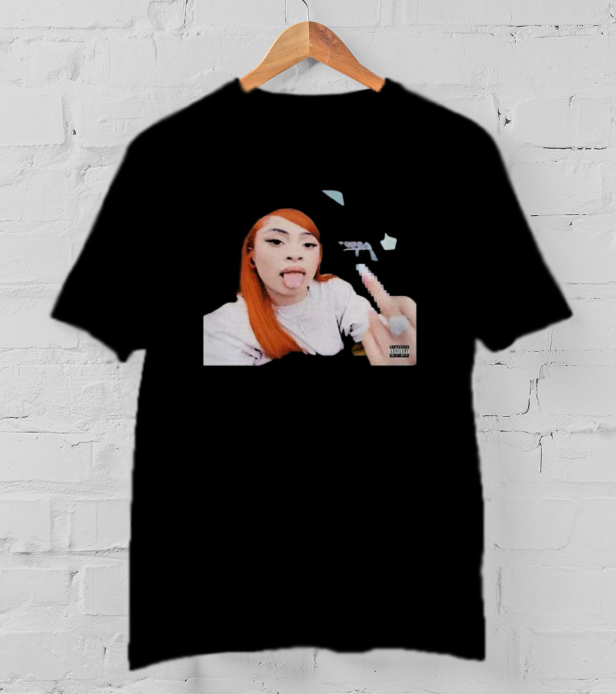 Ice Spice Tongue Out Middle Finger Iconic Gesture T-Shirt