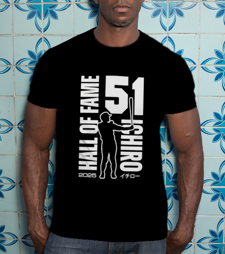 Ichiro Suzuki 51 Hall Of Fame 2025 Baseball Mariners T-Shirt