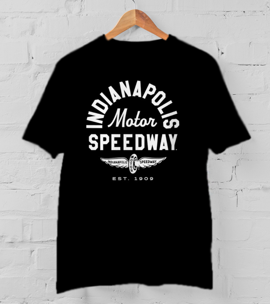 Indianapolis Motor Speedway Est. 1909 Winged Wheel Emblem T-Shirt