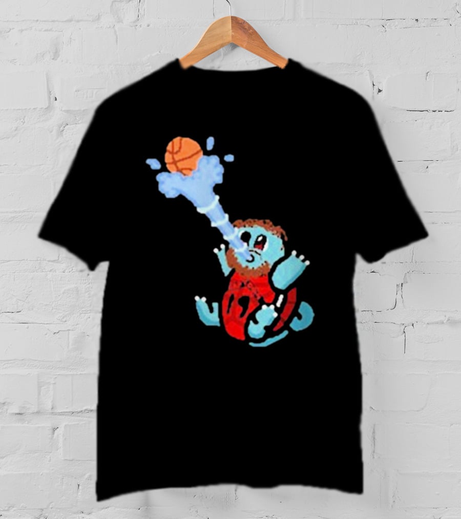 Jakob Poeltl Squirtle Toronto Raptors Basketball Fusion T-Shirt