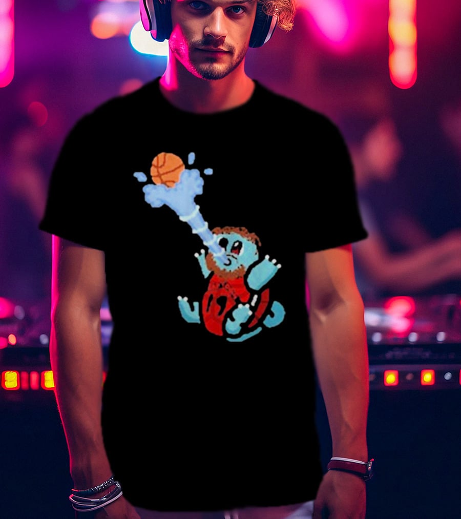 Jakob Poeltl Squirtle Toronto Raptors Basketball Fusion T-Shirt