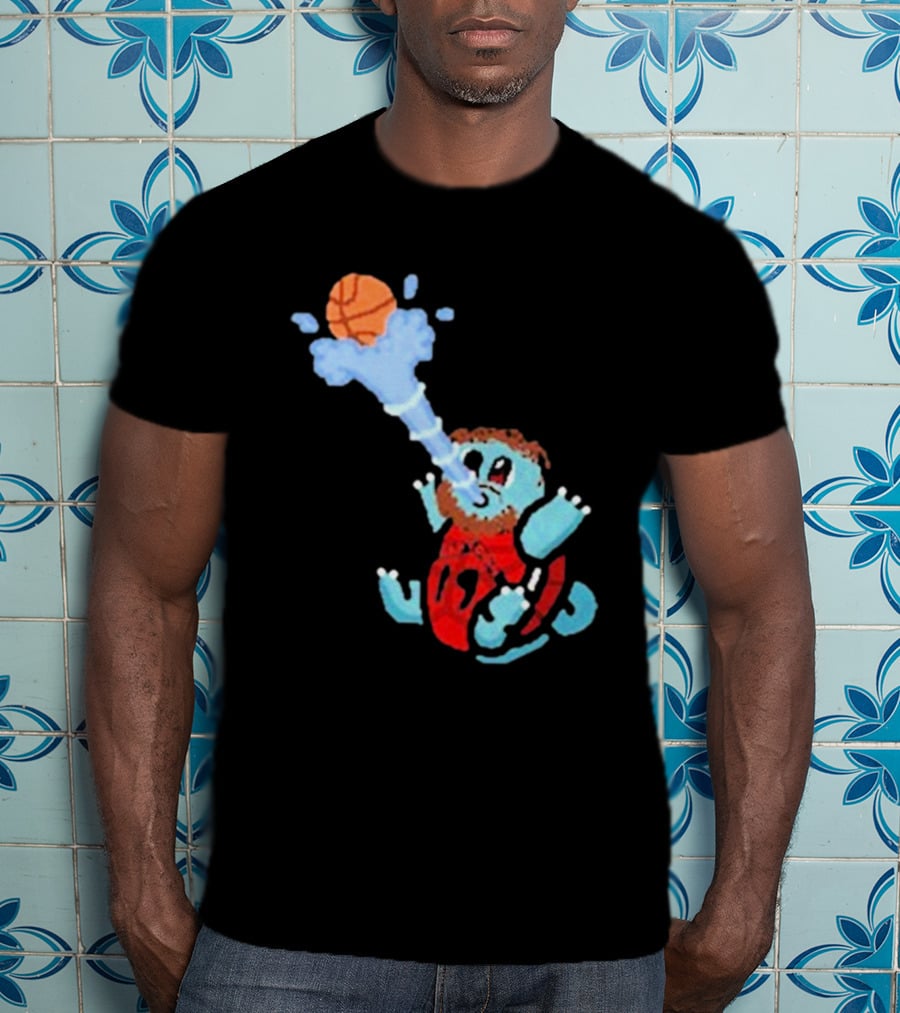 Jakob Poeltl Squirtle Toronto Raptors Basketball Fusion T-Shirt