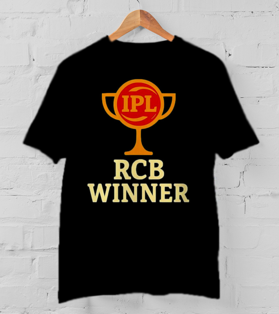 IPL RCB Winner Trophy Celebration T-Shirt