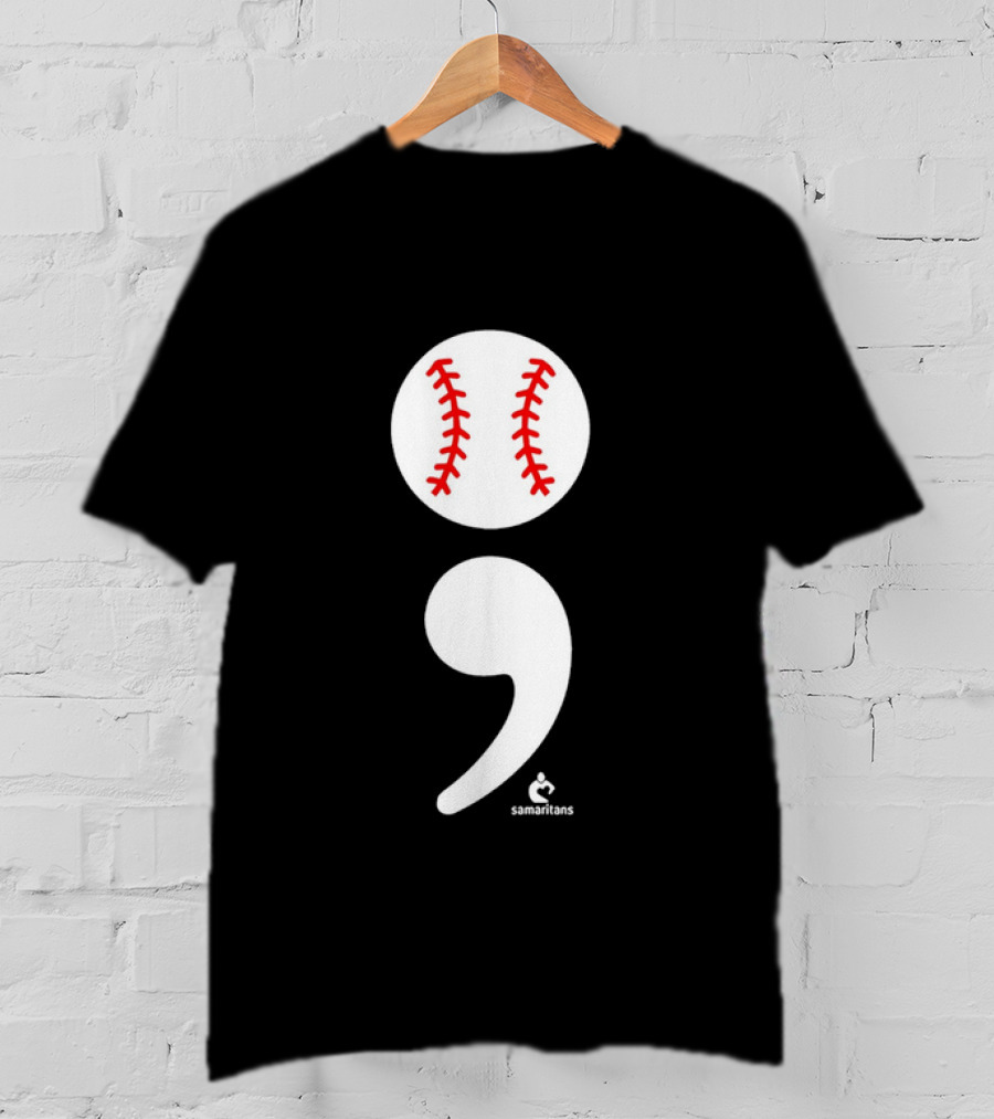 Jarren Duran The Game Isn’t Over Baseball Semicolon Symbol T-Shirt