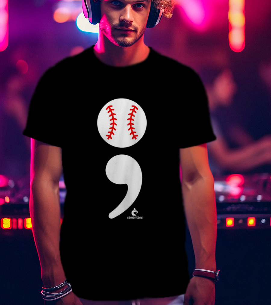 Jarren Duran The Game Isn’t Over Baseball Semicolon Symbol T-Shirt