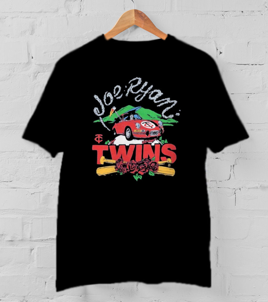 Joe Ryan Grateful Dead Road Trip Minnesota Twins Baseball Roses T-Shirt