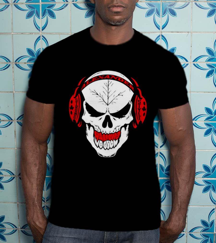 Josh Alexander Strong Style Walking Weapon Skull T-Shirt