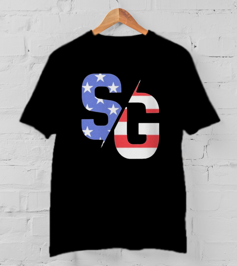 Justin Swanstrom Racing SG Stars Stripes Merica Flag T-Shirt