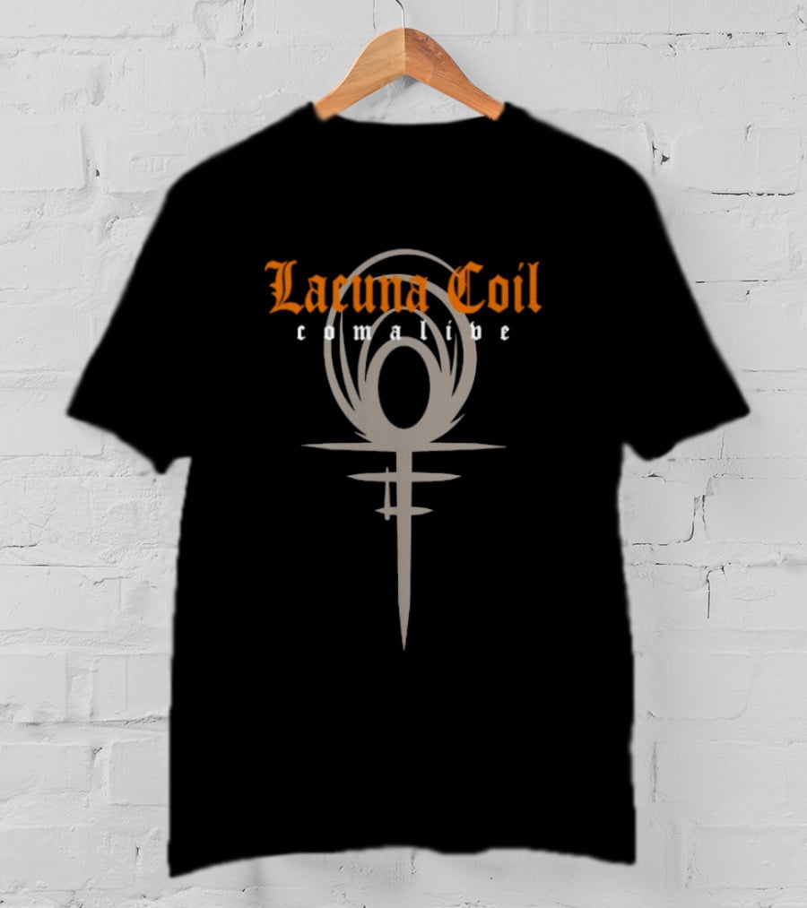 Lacuna Coil Comalive Milan Symbol Iconic Style T-Shirt
