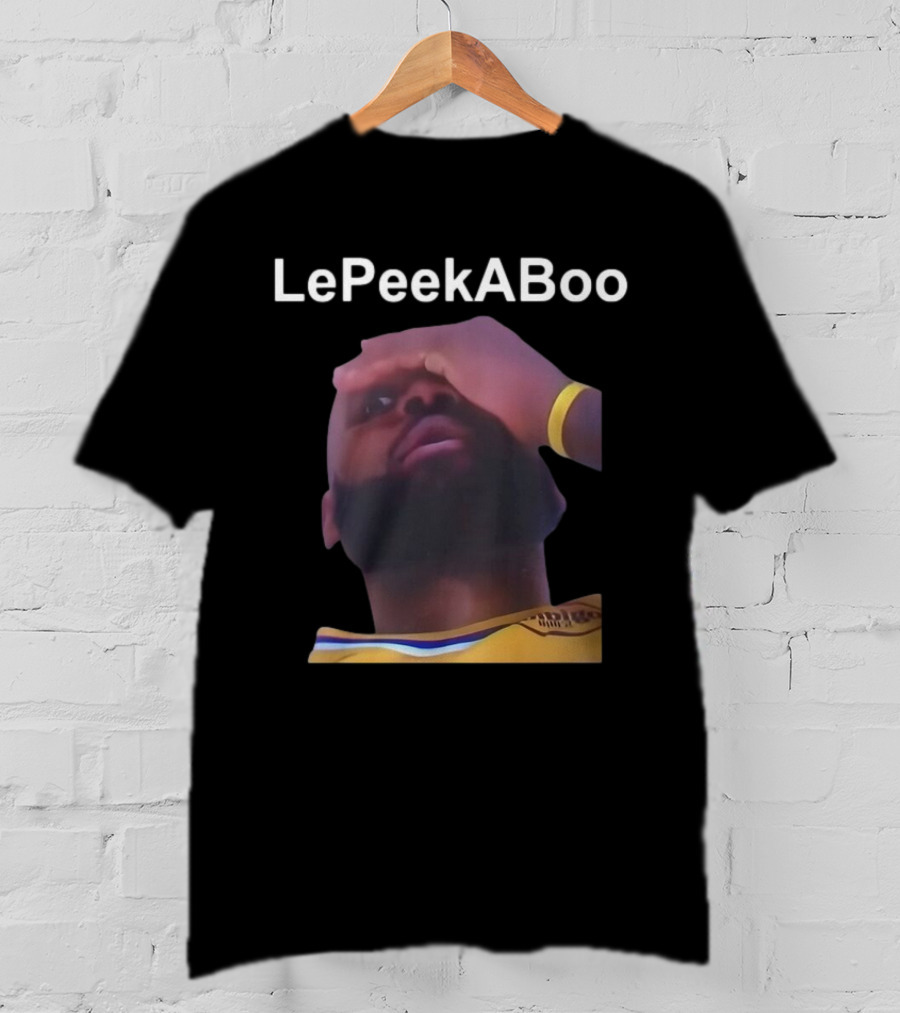LeBron LePeekABoo Yellow Jersey Wristband T-Shirt