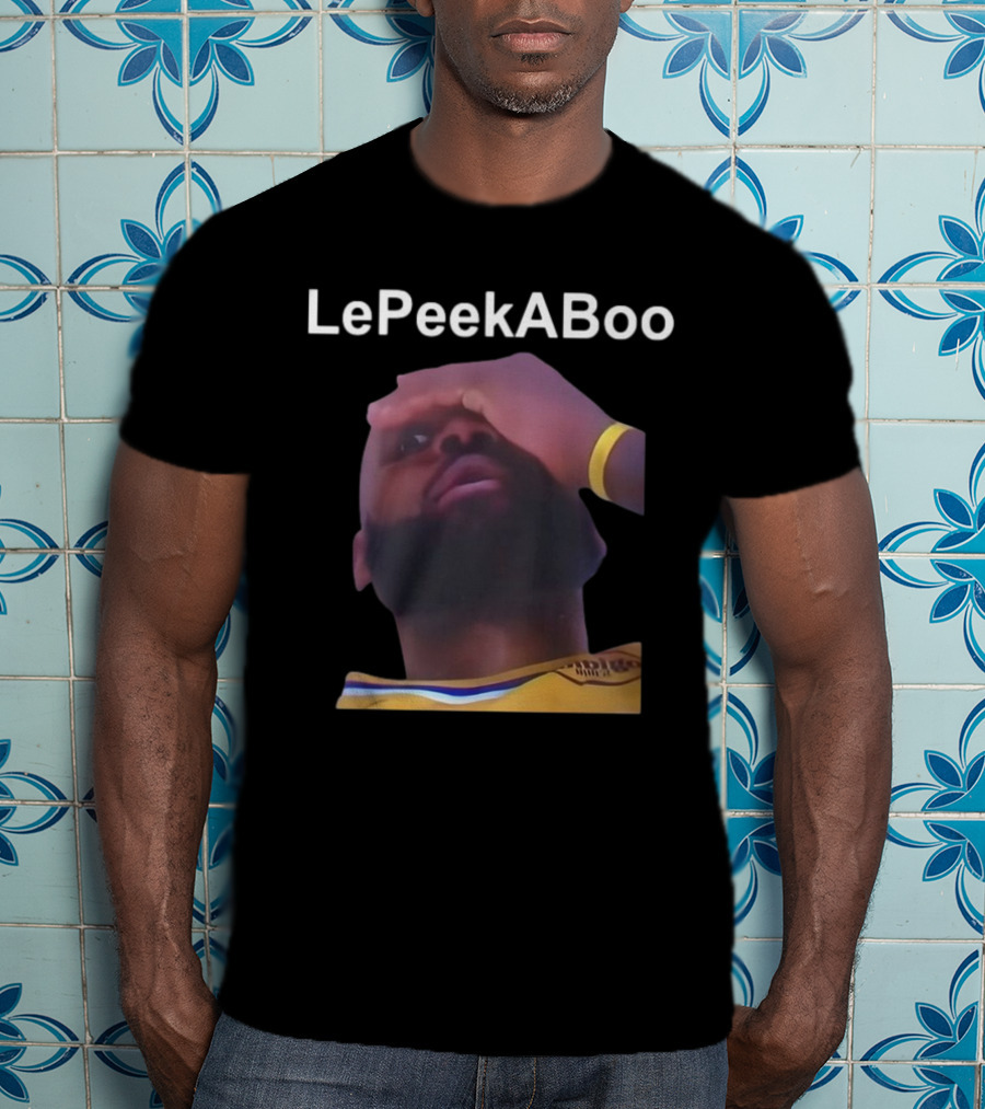 LeBron LePeekABoo Yellow Jersey Wristband T-Shirt