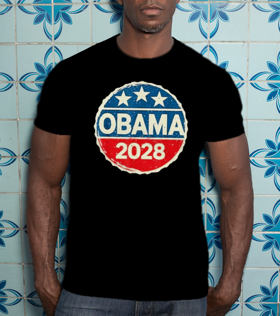 Lisa Guerrero Obama 2028 Three Star Blue Red T-Shirt