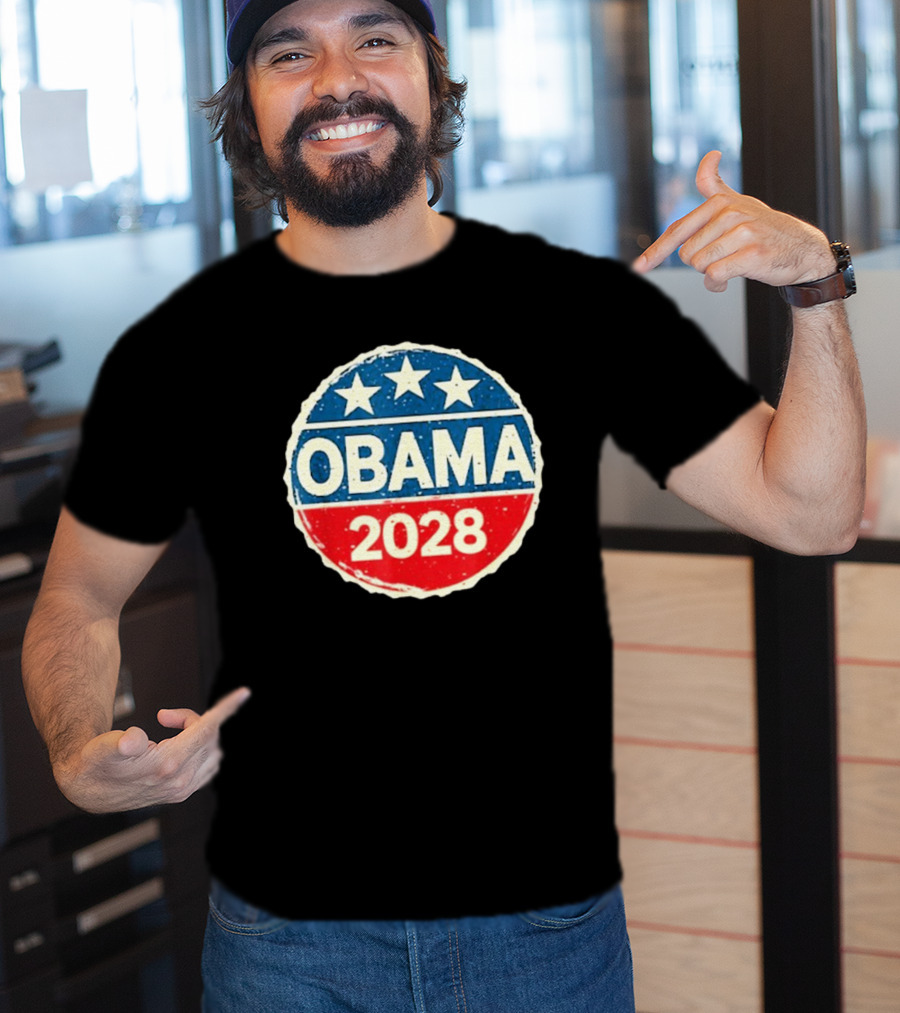 Lisa Guerrero Obama 2028 Three Star Blue Red T-Shirt