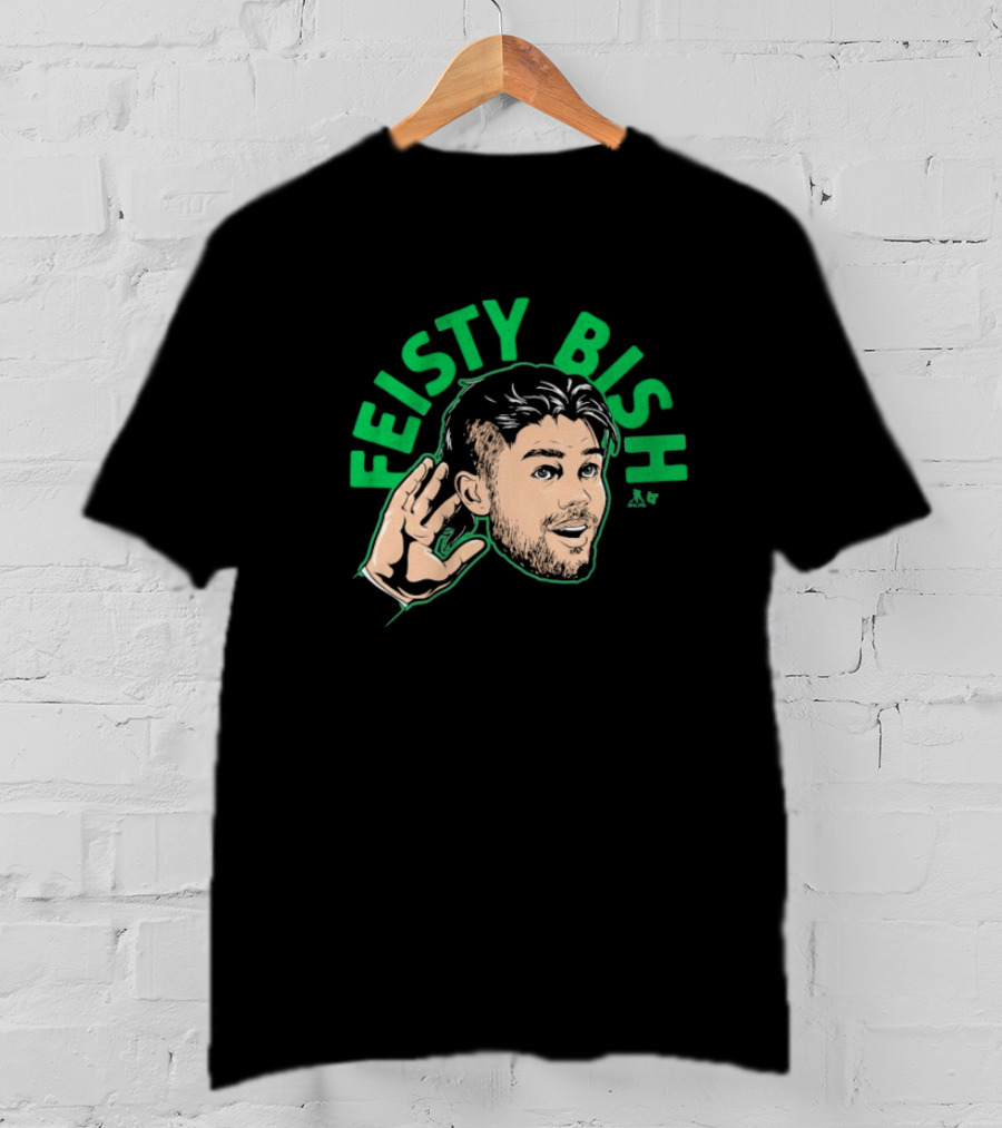 Feisty Bish Hand Gesture Illustration With Lian Bischel Artwork T-Shirt