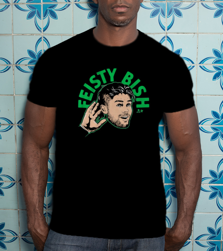 Feisty Bish Hand Gesture Illustration With Lian Bischel Artwork T-Shirt