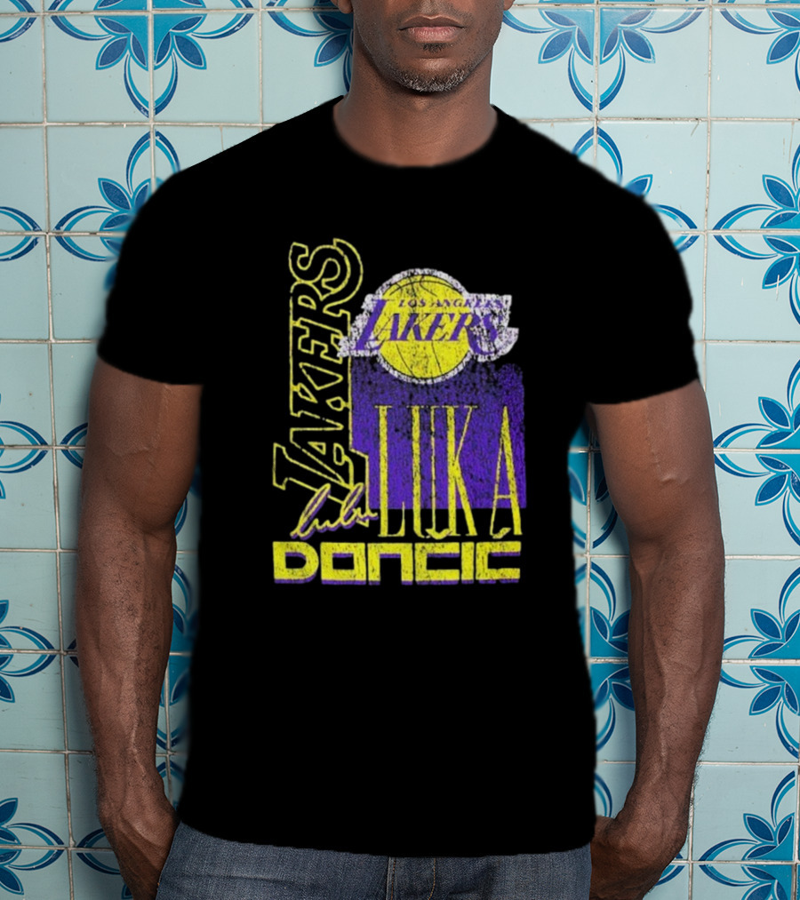 Los Angeles Lakers Luka Doncic NBA Player New Era T-Shirt