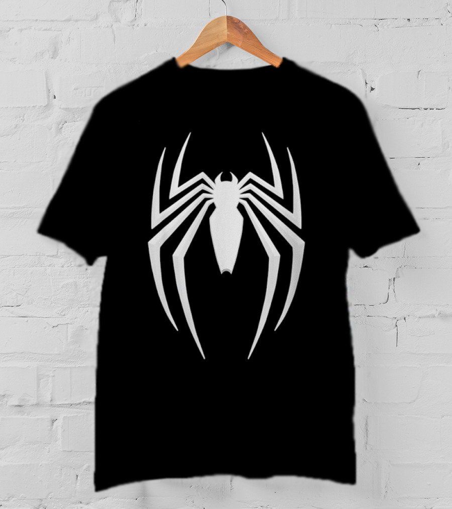 Marvel Spider-Man 2 White Spider Emblem T-Shirt
