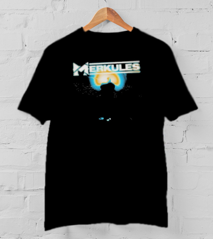Merkules Into The Light Silhouette Against Sunburst T-Shirt