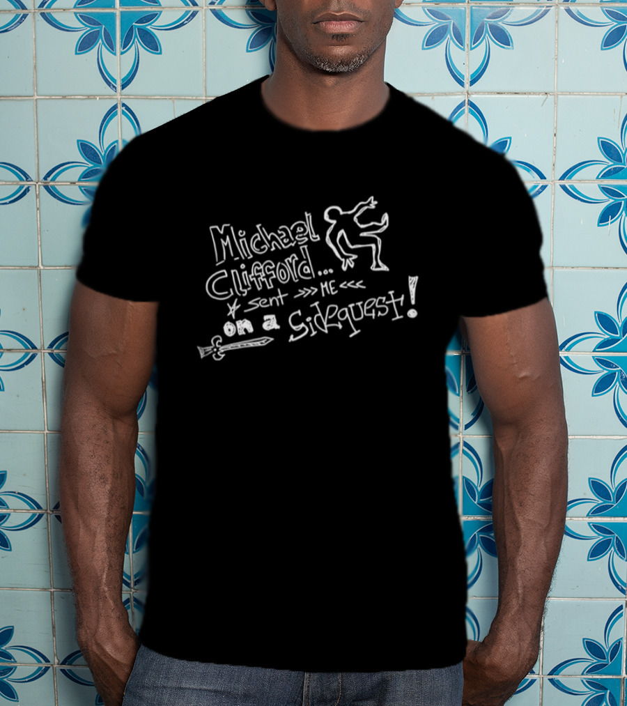 Michael Clifford Sent Me On A Sidequest Stick Figure Sword Adventure T-Shirt